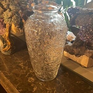 Elegant Clear Glass Vase